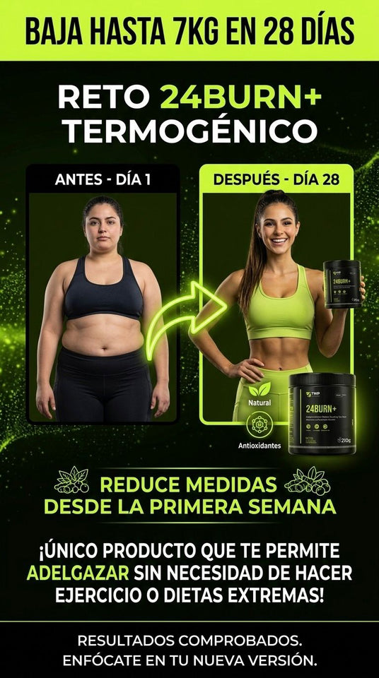 24Burn+ ⚡ Energía y quema grasa 24/7
